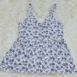 American Eagle Outfitters Blue Floral Camisole